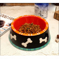Haonai manufactured 5.5-6.3 inch pet stoneware dog bowl dog dish wholesales